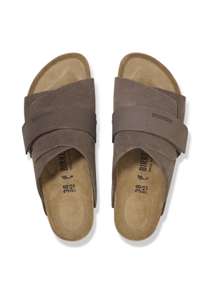 Kyoto suede sandal Concrete Gray Birkenstock 